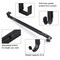 Wreath Hanger Adjustable Door Hanger Wreath Hanger for Front Door 15 to 24inch,Wreath Hook, Hold Up 20lb (Black,1 Pack)
